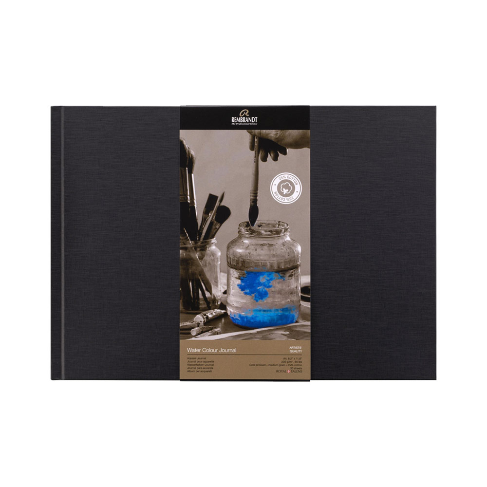 Rembrandt A4 Watercolor Paper Journal 90lb 30 Sheets 8.2"x11.6" CP