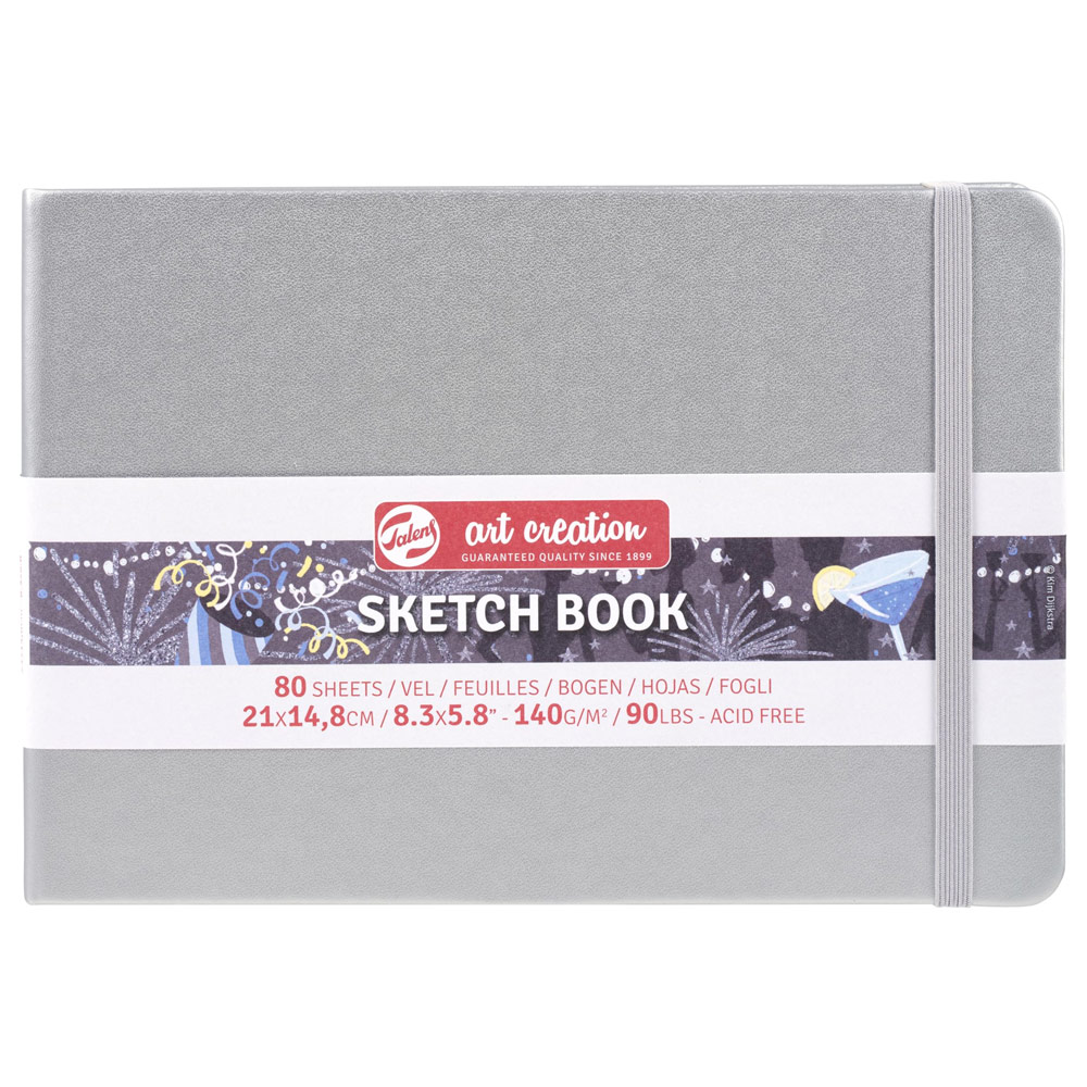 Talens Art Creation Sketchbook 80 Sheets 8.3"x5.8" Silver