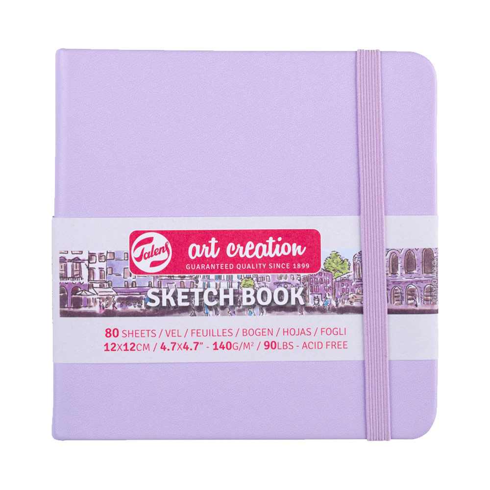 Talens Art Creation Sketchbook 80 Sheets 4.7"x4.7" Pastel Violet
