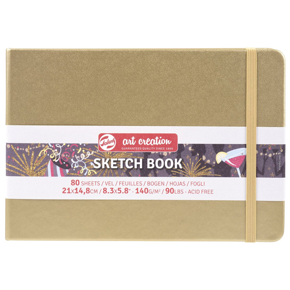 Talens Art Creation Sketchbook 80 Sheets 8.3"x5.8" White Gold