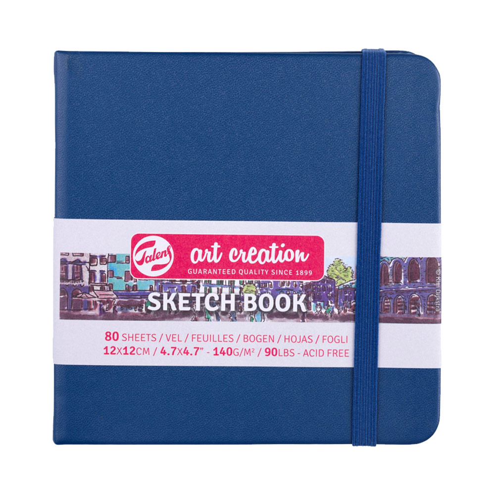 Talens Art Creation Sketchbook 80 Sheets 4.7"x4.7" Navy Blue