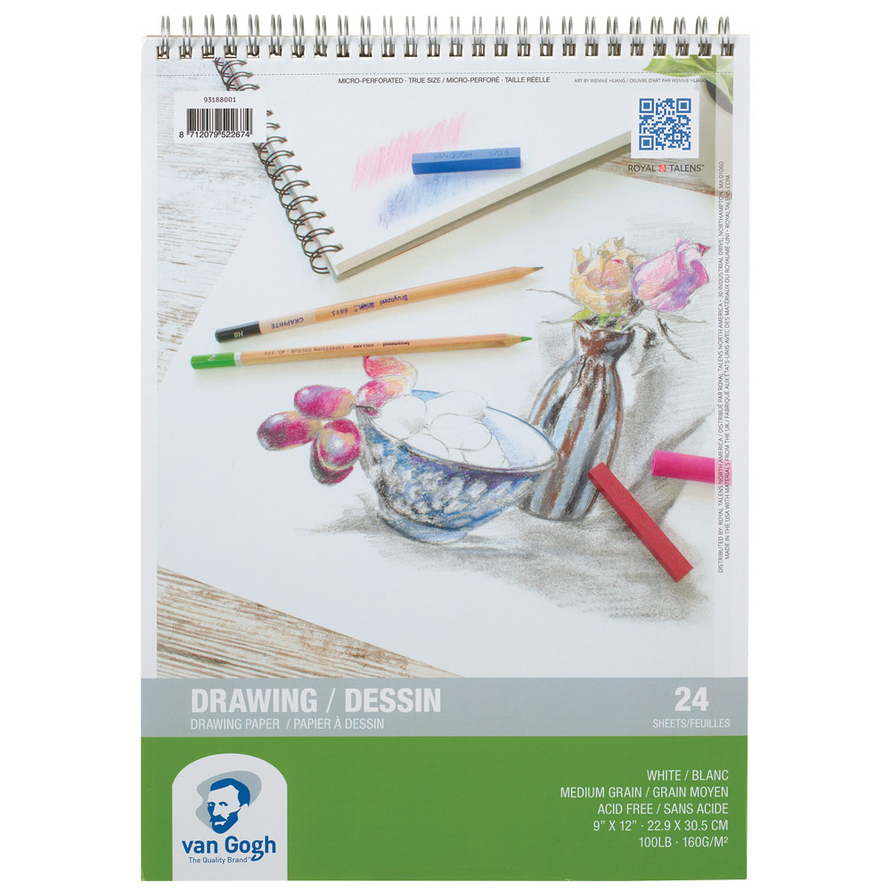 Van Gogh Drawing Paper Pad 100lb 24 Sheets 9"x12"