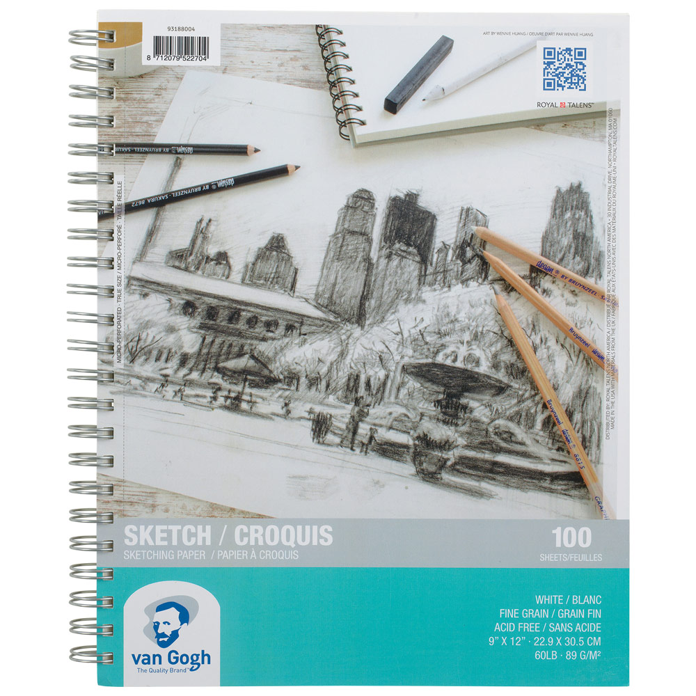 Van Gogh Sketch Paper Pad 60lb 100 Sheets 9"x12"