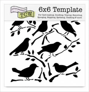 The Crafter's Workshop 6x6 Template - Birds