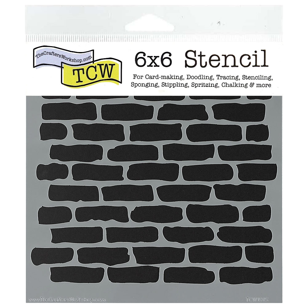 The Crafter's Workshop Stencil 6"x6" Bricks
