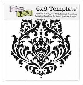 The Crafter's Workshop 6x6 Template - Brocade