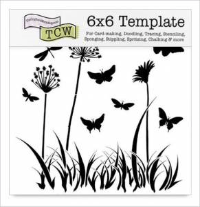 The Crafter's Workshop 6x6 Template - Butterfly Meadow