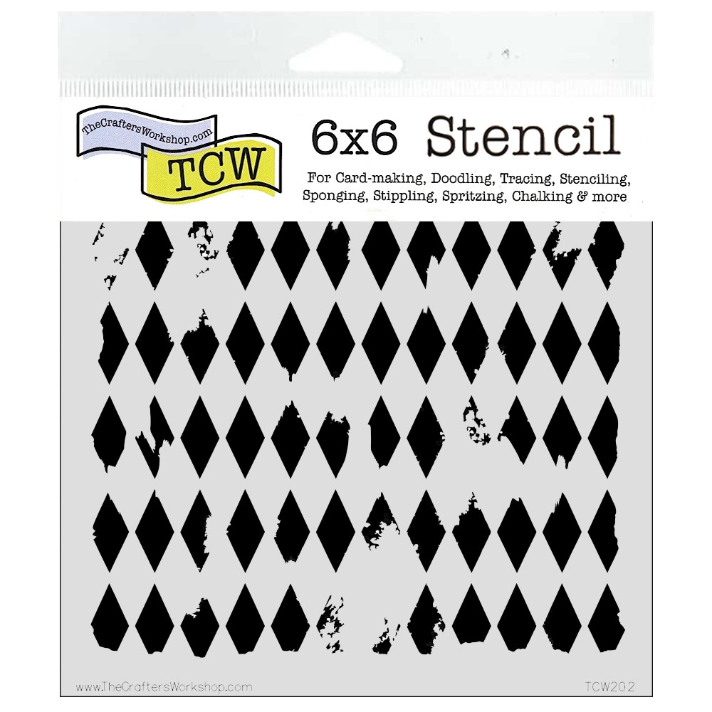 The Crafter's Workshop Stencil 6"x6" Harlequin