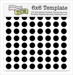 The Crafter's Workshop 6x6 Template - Circle Grid