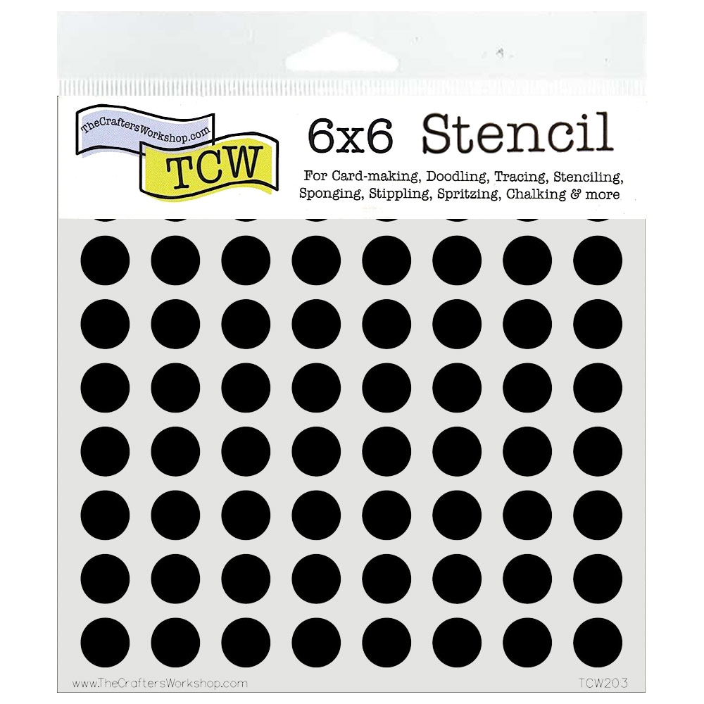 The Crafter's Workshop Stencil 6"x6" Circle Grid