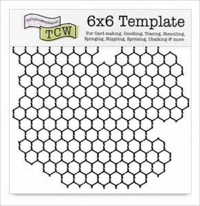 The Crafter's Workshop 6x6 Template - Chicken Wire