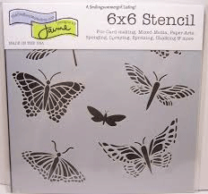 Craft Stencil 6x6 Mariposas