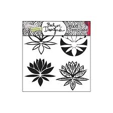 Craft Stencil 6x6 Lotus Blossom