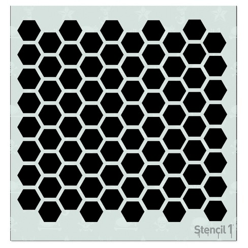 6x6 Stencil Wonky Honeycomb Stencil