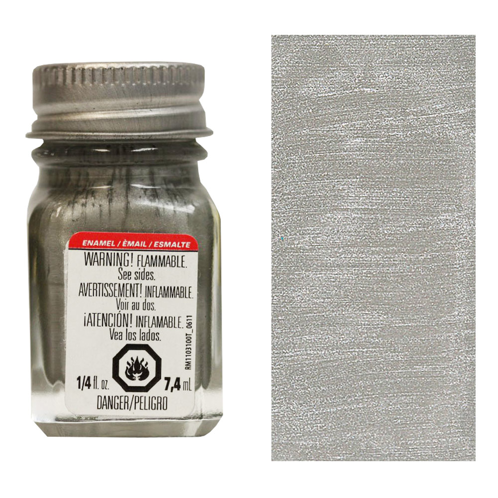 Testors Enamel Paint 0.25oz Steel