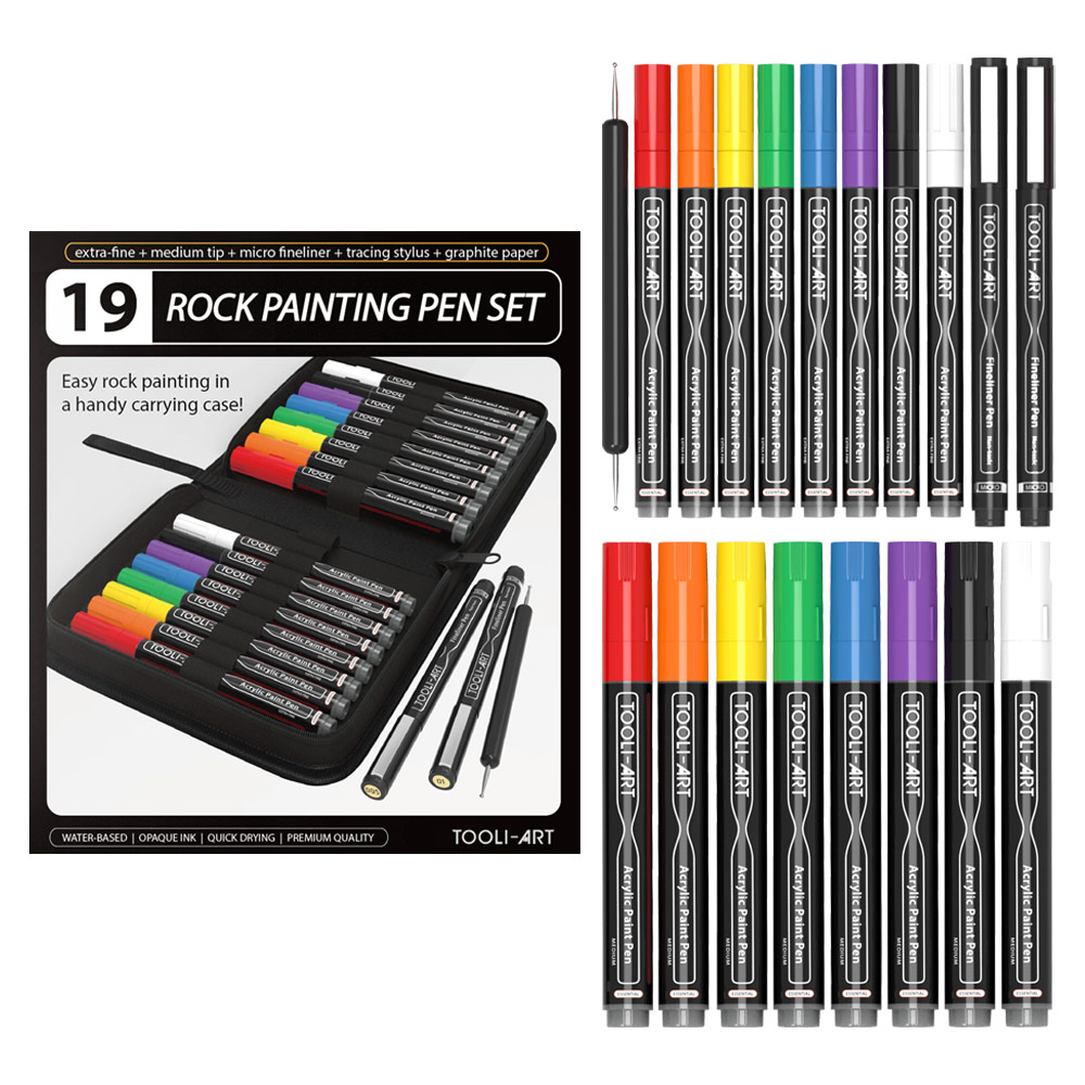 Acrylic Paint Marker Pens Extra Fine Tip Paint Pens for Rock
