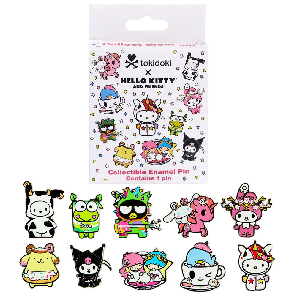 Tokidoki Enamel Pin Blind Box Hello Kitty & Friends