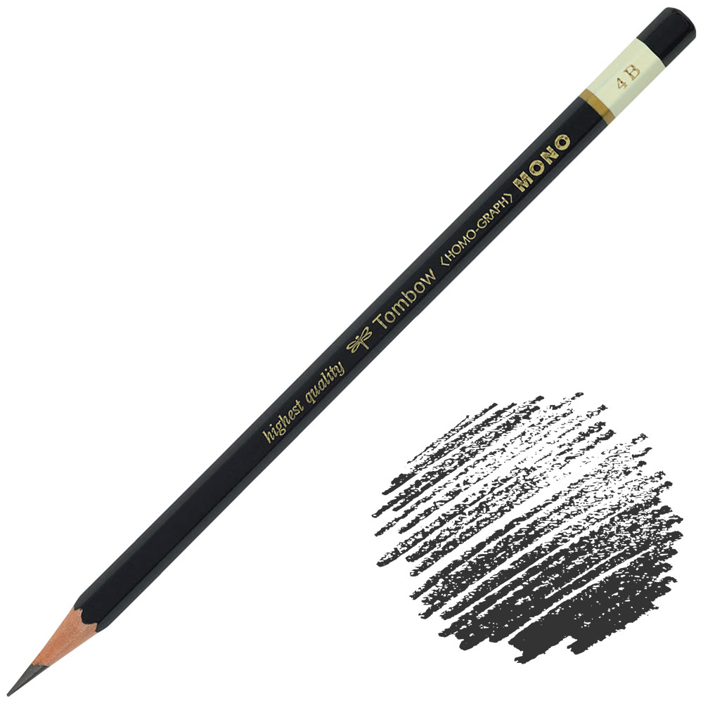 Tombow MONO Graphite Drawing Pencil 4B