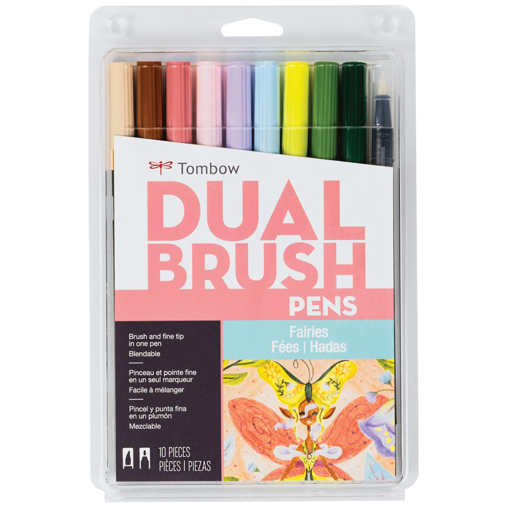 Tombow Dual Brush Pen 10 Set Fairies