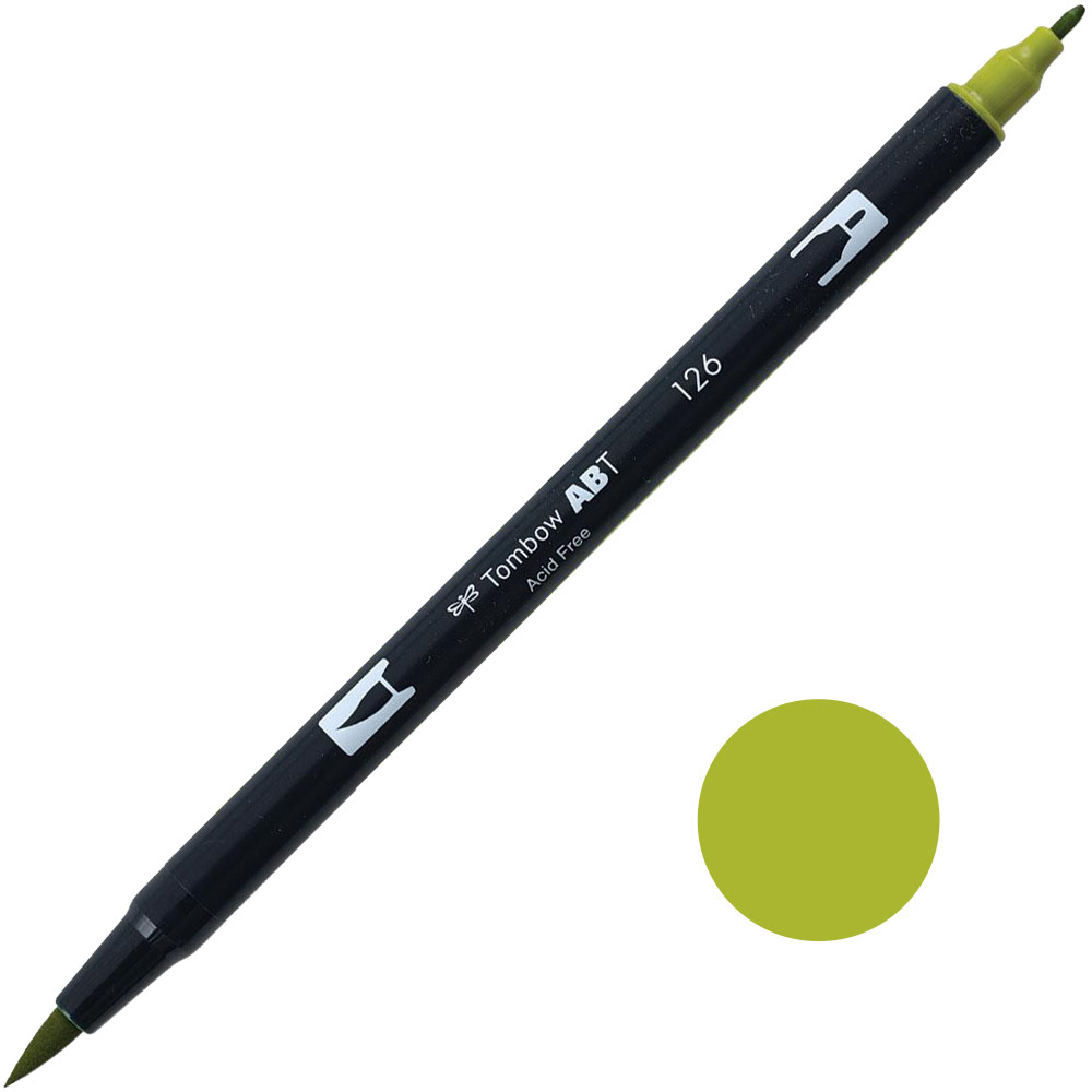 Tombow Dual Brush Pen 126 Light Olive