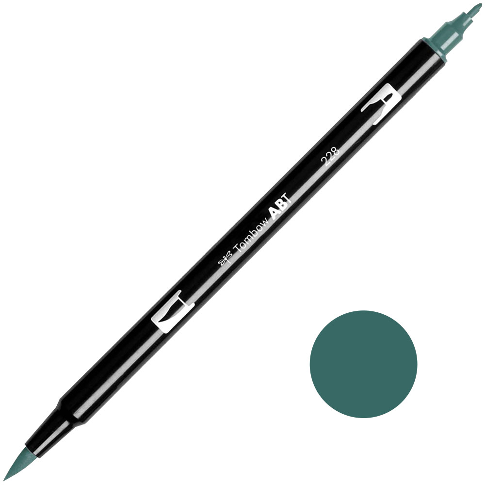Tombow Dual Brush Pen 228 Grey Green