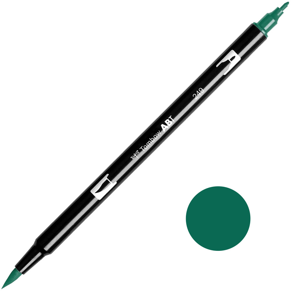 Tombow Dual Brush Pen 249 Hunter Green