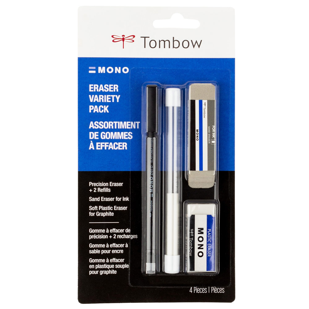 Tombow MONO Eraser Variety 4 Pack