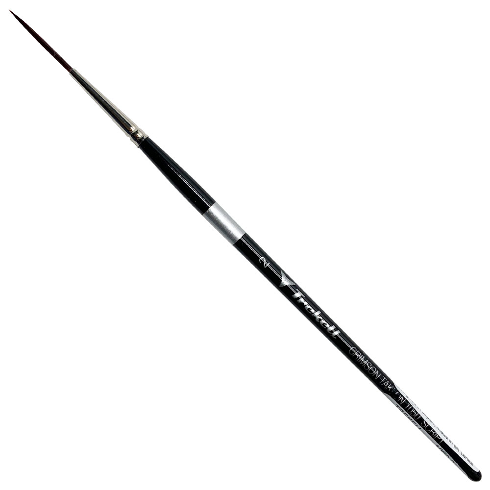 Trekell Crimson Taklon Synthetic 6" Short Brush Series 1050 Script #2