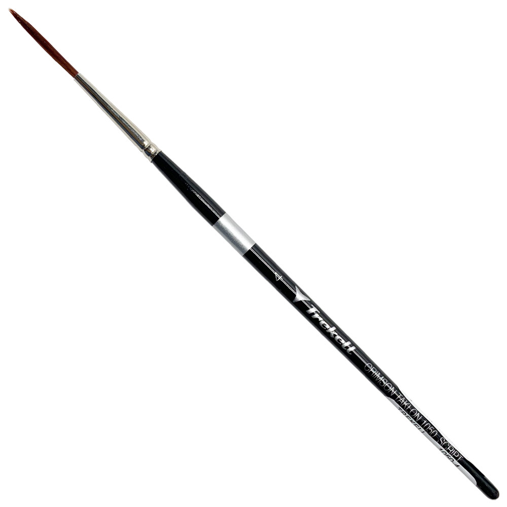 Trekell Crimson Taklon Synthetic 6" Short Brush Series 1050 Script #4