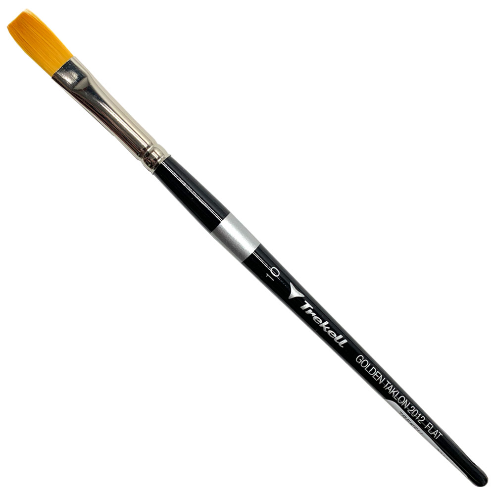 Trekell Golden Taklon Synthetic SH Brush Series 2012 Flat #10