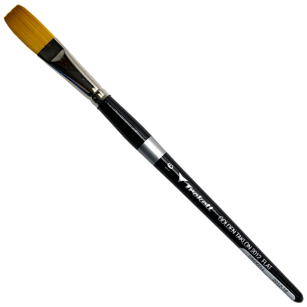Trekell Golden Taklon Synthetic SH Brush Series 2012 Flat #16