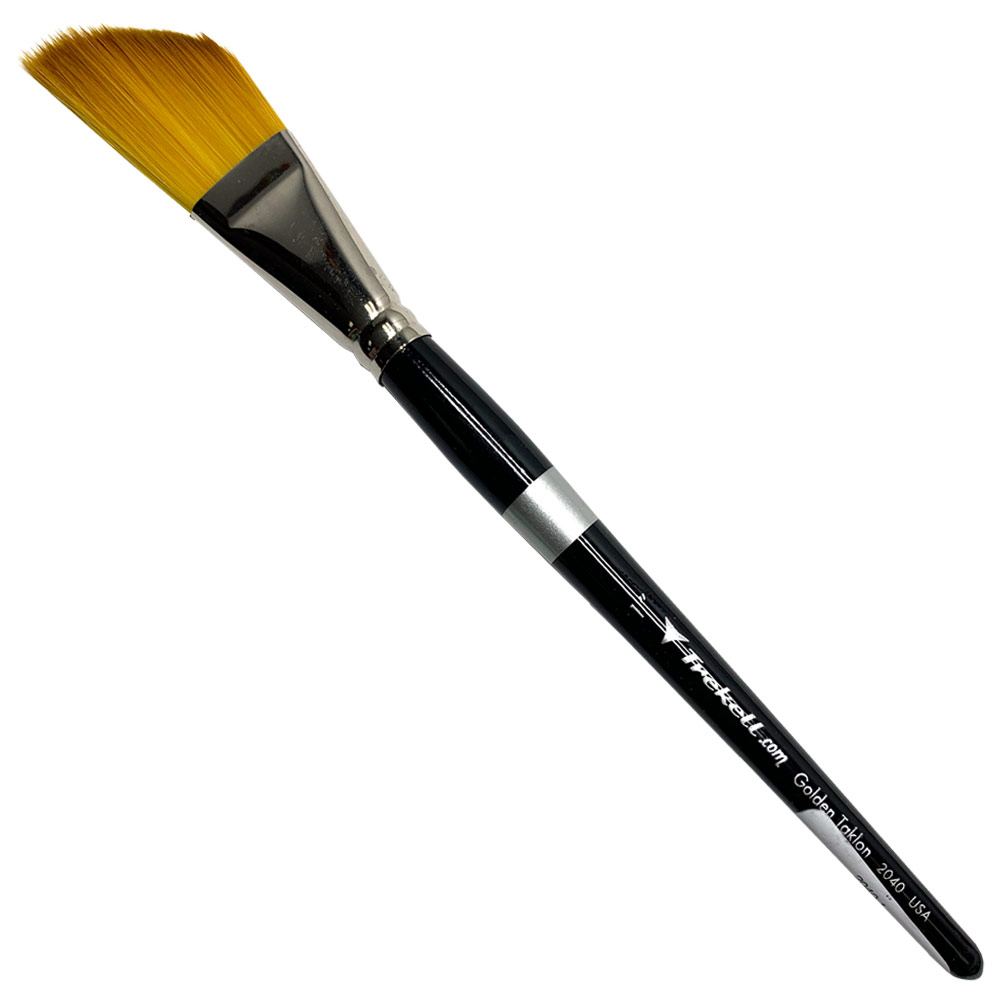 Trekell Golden Taklon Synthetic SH Brush Series 2040 Dagger 1"