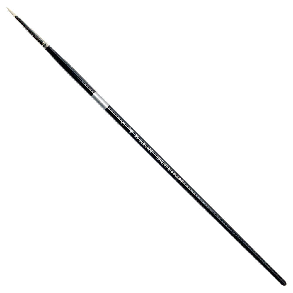 Trekell Opal Synthetic Hog Bristle Brush Series 4000R Round #0