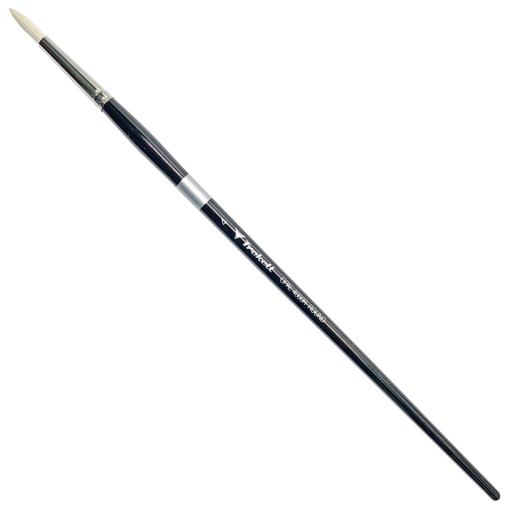 Trekell Opal Synthetic Hog Bristle Brush Series 4000R Round #4