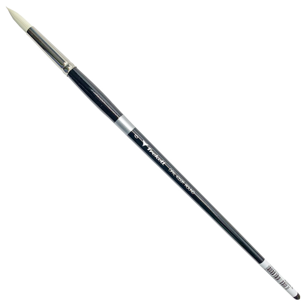 Trekell Opal Synthetic Hog Bristle Brush Series 4000R Round #6