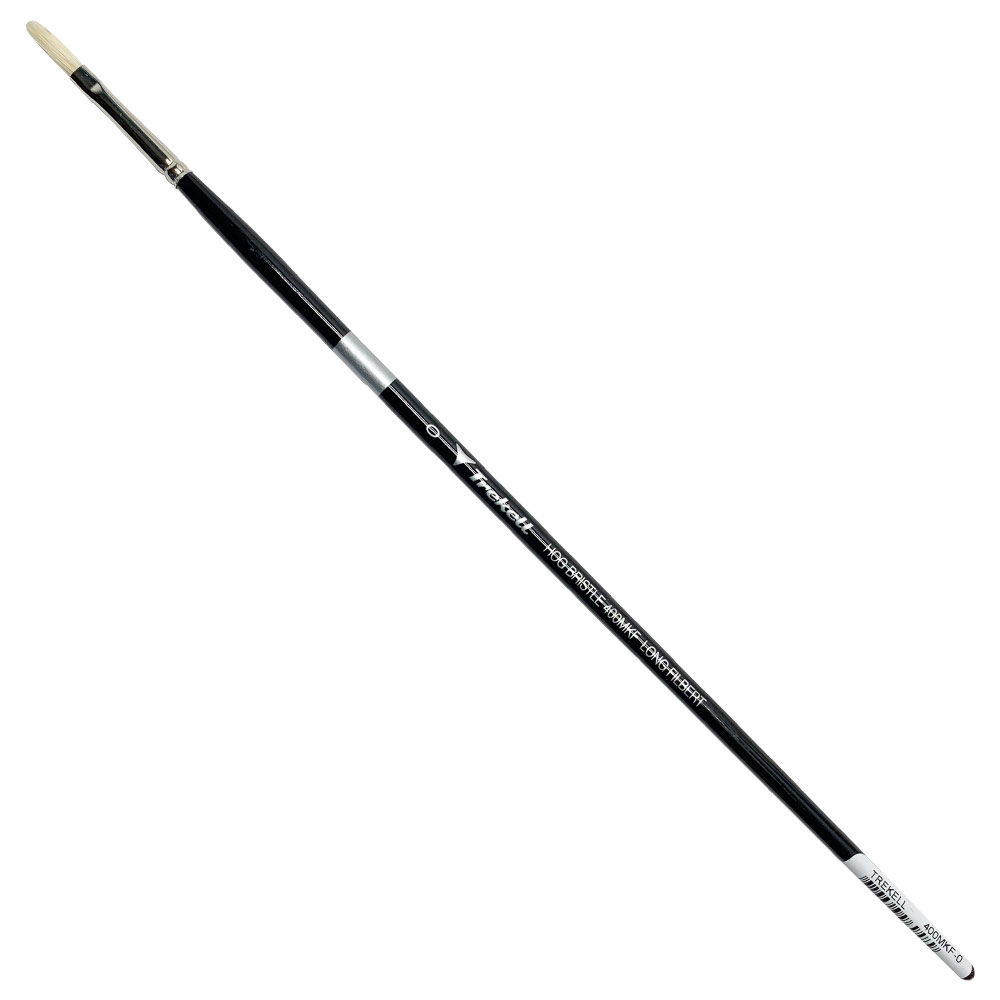 Trekell Chungking Hog Bristle Brush Series 400MKF Long Filbert #0