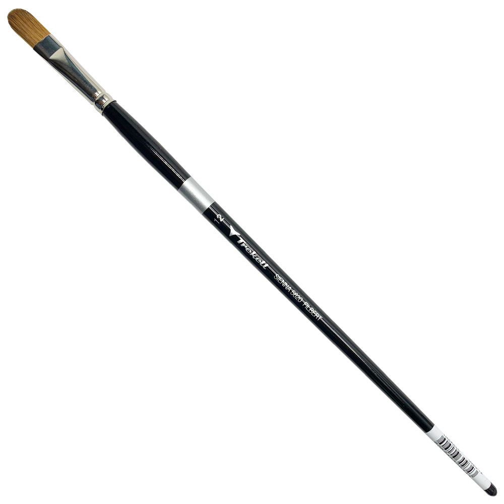 Trekell Sienna Synthetic Sable Brush Series 5620 Filbert #12