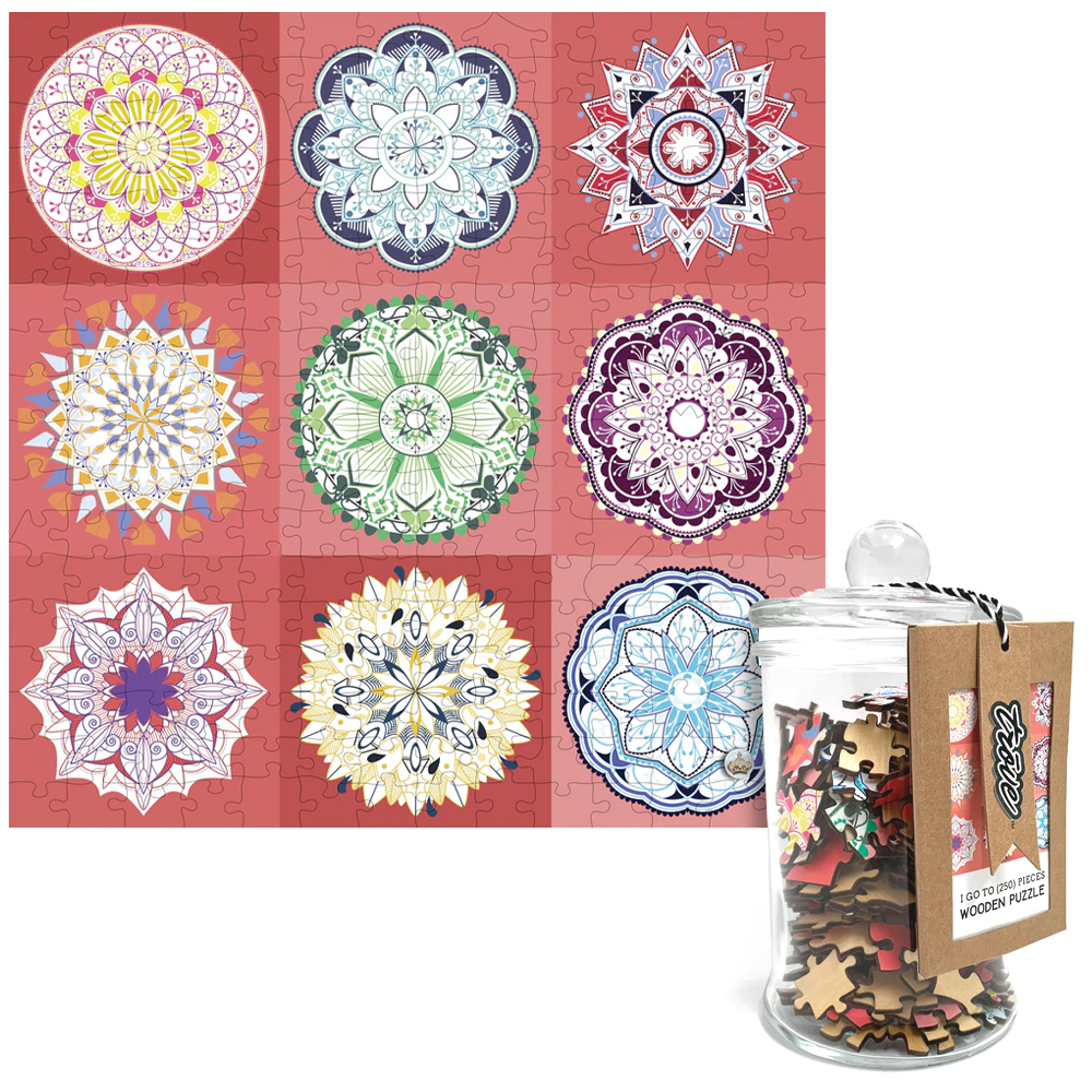 TROVE PUZZLE JAR 250pc 9 MANDALA