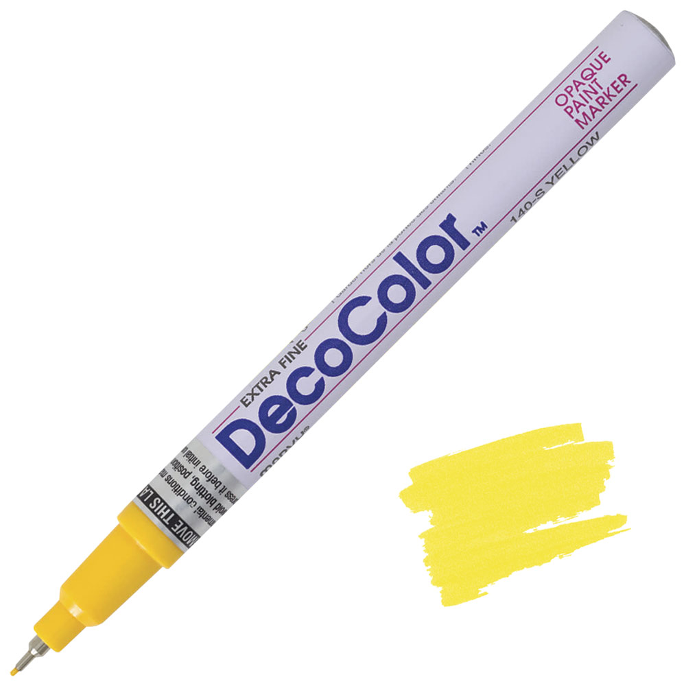 Marvy Uchida DecoColor Paint Marker Extra Fine Yellow