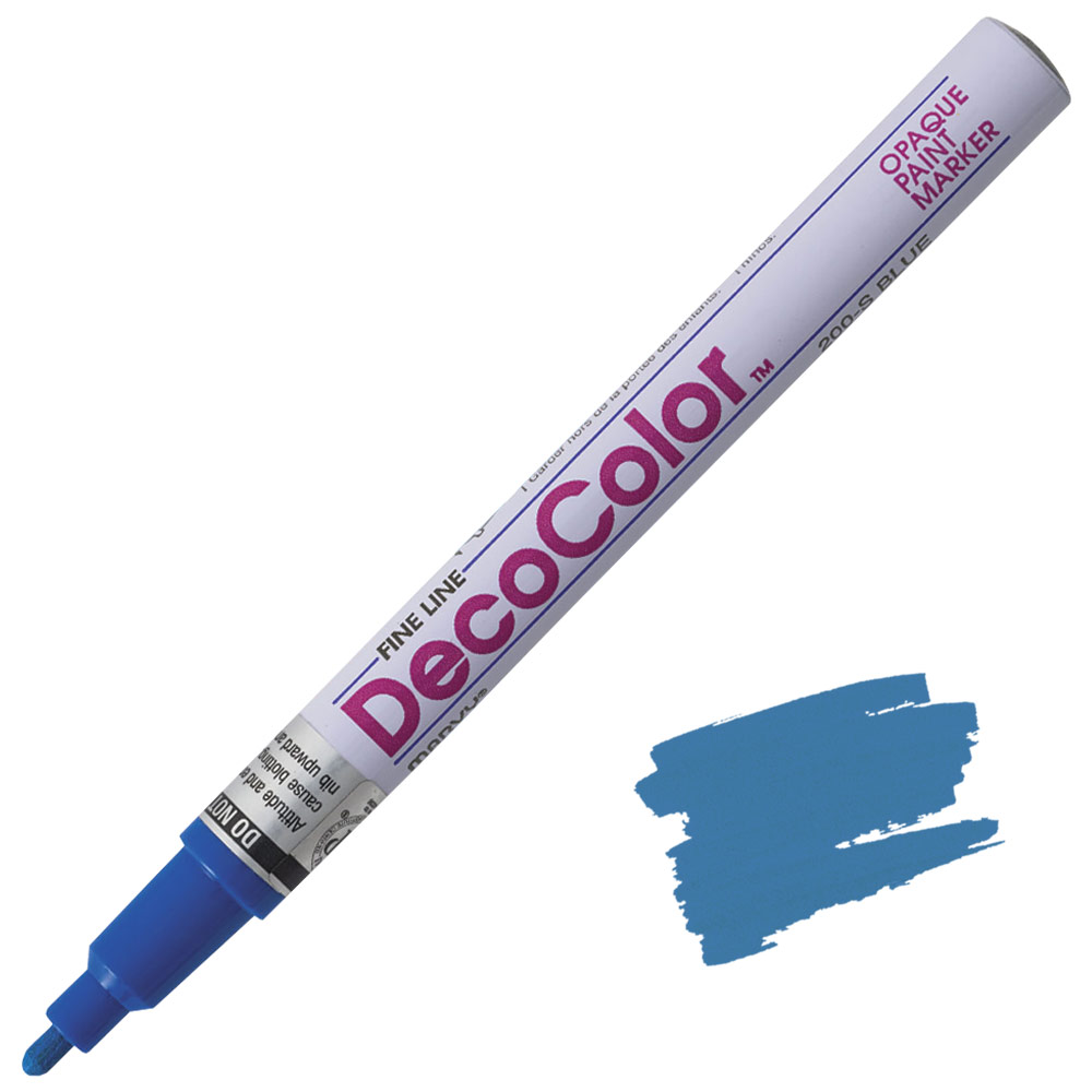 Marvy Uchida DecoColor Paint Marker Fine Blue