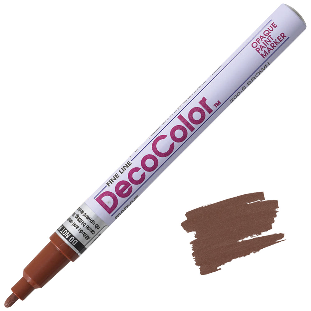 Marvy Uchida DecoColor Paint Marker Fine Brown