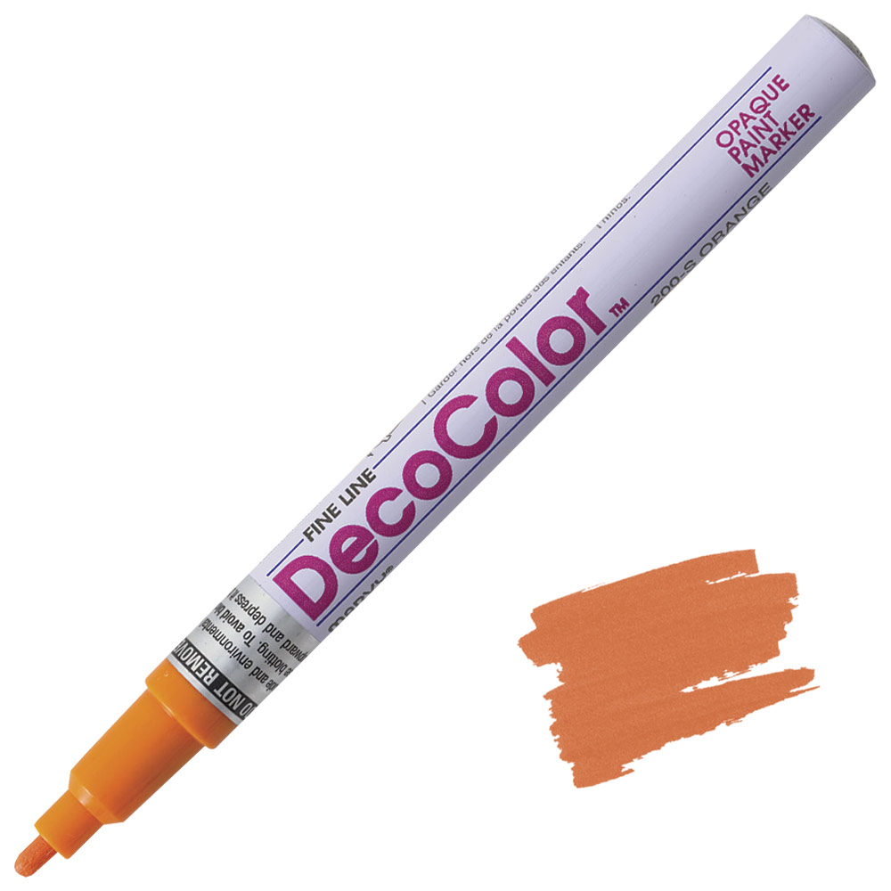 Marvy Uchida DecoColor Paint Marker Fine Orange