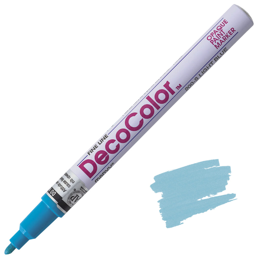 Marvy Uchida DecoColor Paint Marker Fine Light Blue