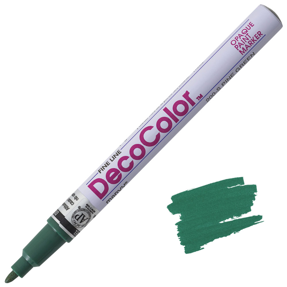 Marvy Uchida DecoColor Paint Marker Fine Pine Green