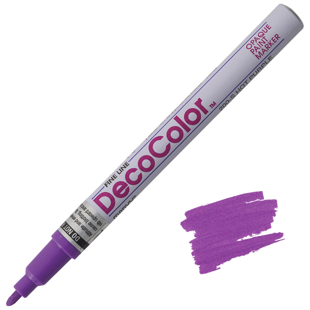 Marvy Uchida DecoColor Paint Marker Fine Hot Purple