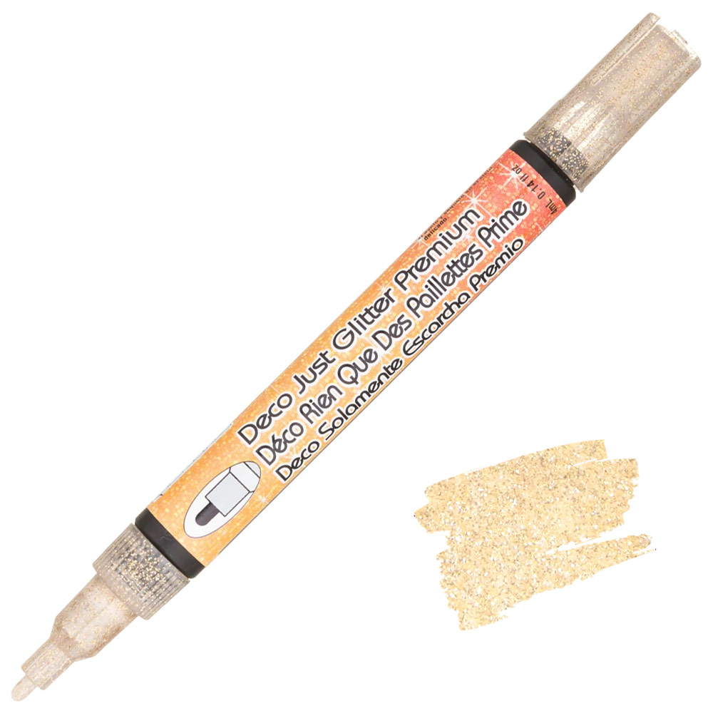 Marvy Uchida Deco Just Glitter Premium Pen Gold