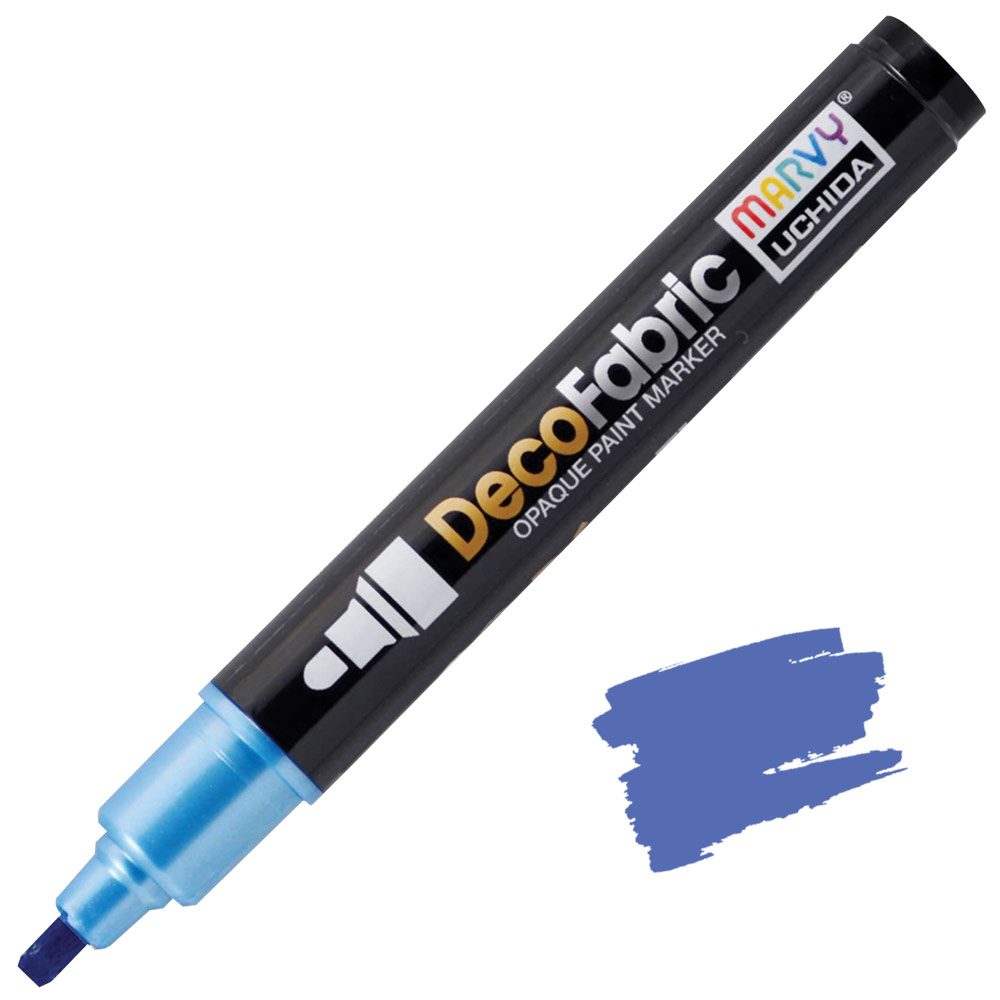 Marvy Uchida DecoFabric Opaque Paint Marker Pearl Blue
