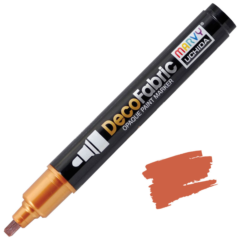 Marvy Uchida DecoFabric Opaque Paint Marker Bronze