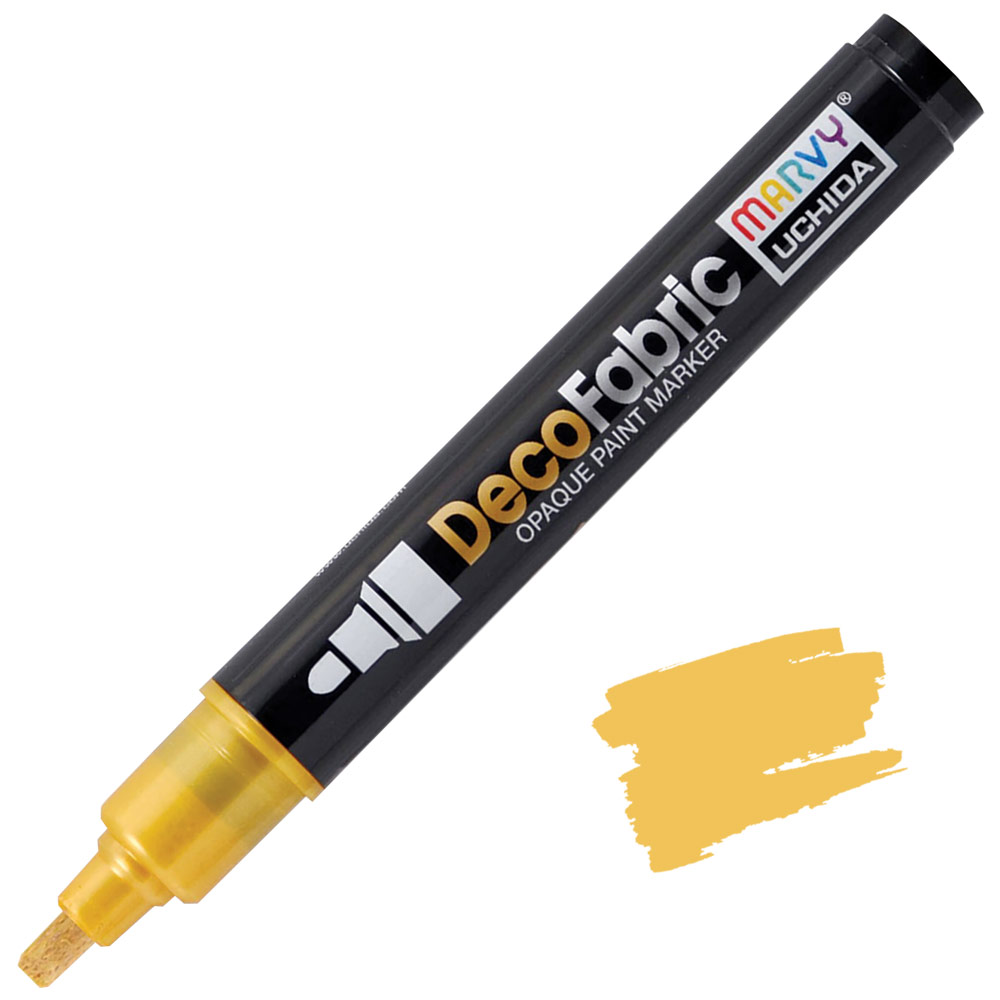 Marvy Uchida DecoFabric Opaque Paint Marker Gold