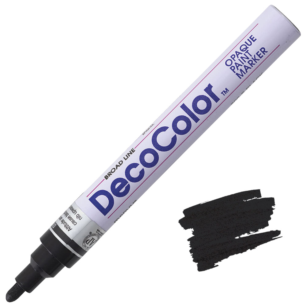 Uchida DecoColor Paint Marker, Broad, Black 